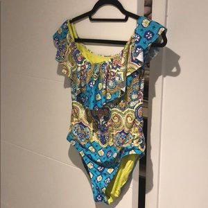 Trina Turk Off the Shoulder One Piece